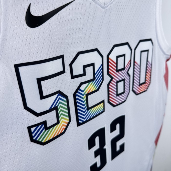 Denver Nuggets Jersey 24/25 Aaron Gordon #32 Basketball Jersey City Edition
