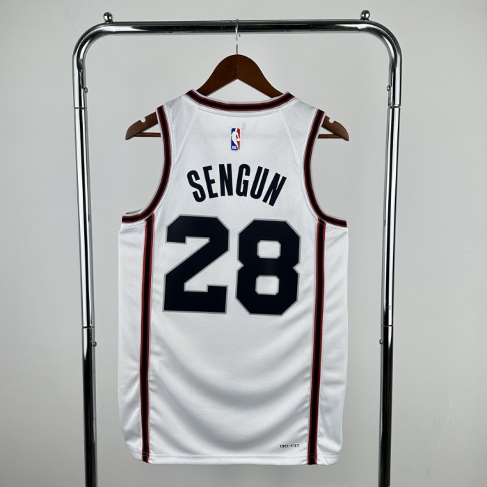 Houston Rockets Jersey 24/25 Alperen Şengün #28 Basketball Jersey City Edition