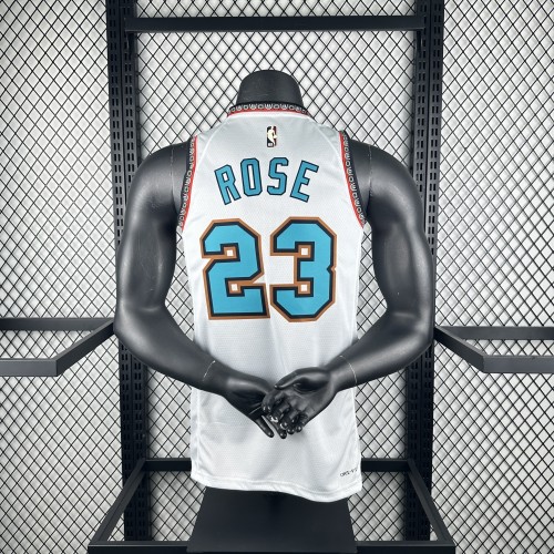 Memphis Grizzlies Jersey 24/25 Derrick Rose #23 Basketball Jersey Retro Edition