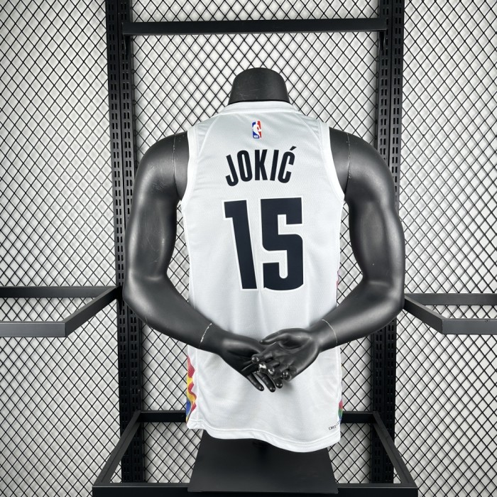 Denver Nuggets Jersey 24/25 Nikola Jokić #15 Basketball Jersey City Edition