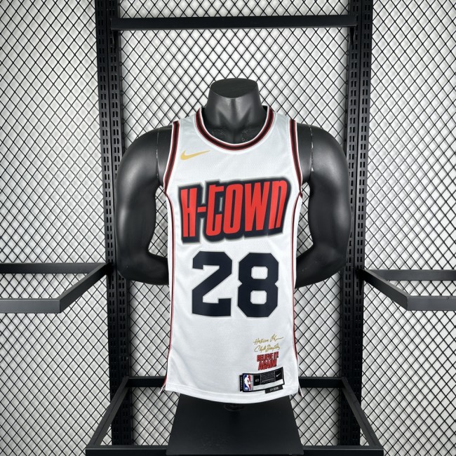 Houston Rockets Jersey 24/25 Alperen Şengün #28 Basketball Jersey City Edition