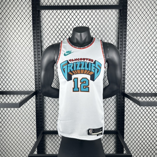 Memphis Grizzlies Jersey 24/25 Ja Morant #12 Basketball Jersey Retro Edition