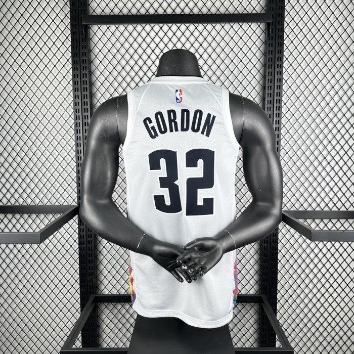Denver Nuggets Jersey 24/25 Aaron Gordon #32 Basketball Jersey City Edition