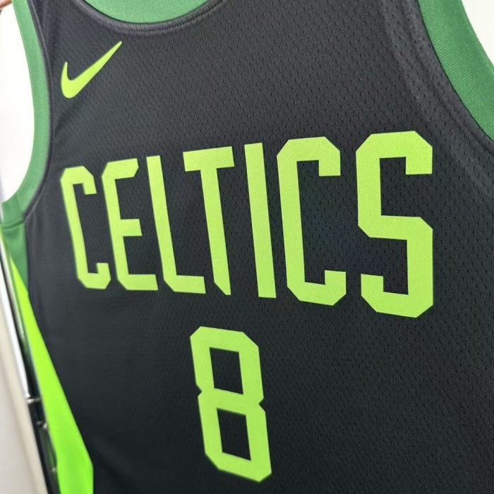 Boston Celtics Jersey 24/25 Kristaps Porzingis #8 Basketball Jersey City Edition