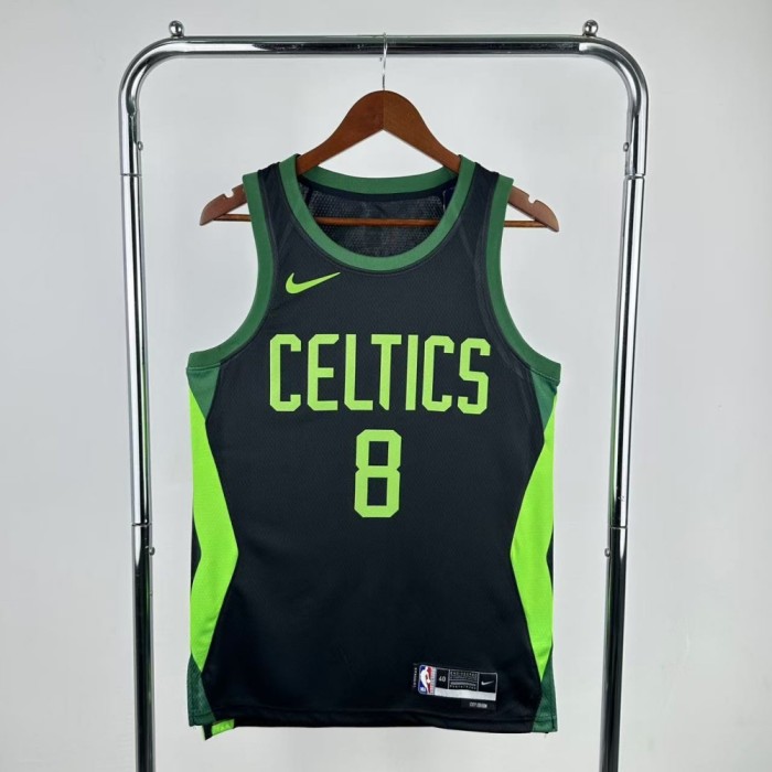 Boston Celtics Jersey 24/25 Kristaps Porzingis #8 Basketball Jersey City Edition