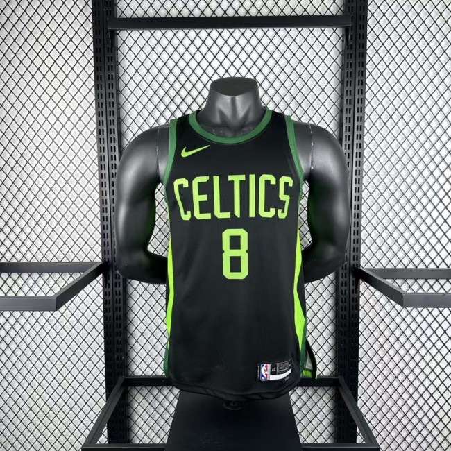 Boston Celtics Jersey 24/25 Kristaps Porzingis #8 Basketball Jersey City Edition