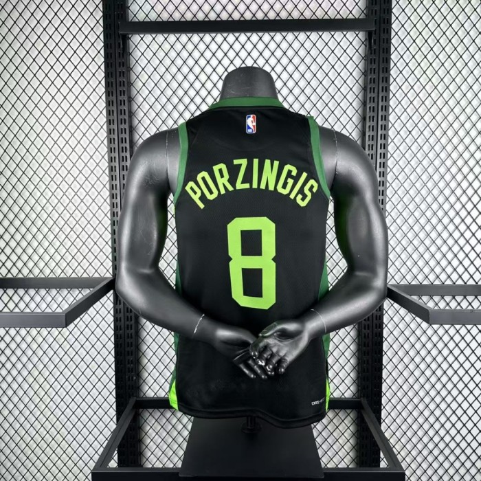 Boston Celtics Jersey 24/25 Kristaps Porzingis #8 Basketball Jersey City Edition