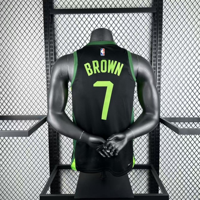 Boston Celtics Jersey 24/25 Jaylen Brown #7 Basketball Jersey City Edition