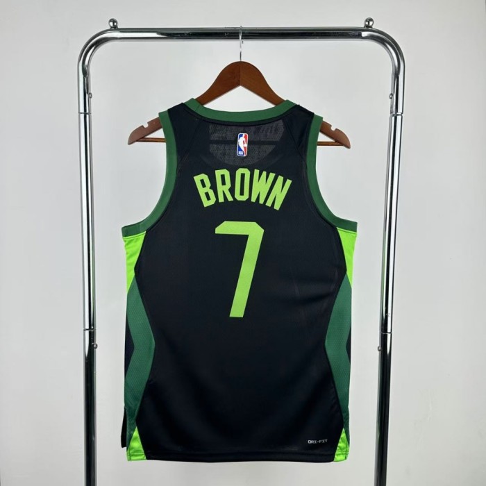 Boston Celtics Jersey 24/25 Jaylen Brown #7 Basketball Jersey City Edition