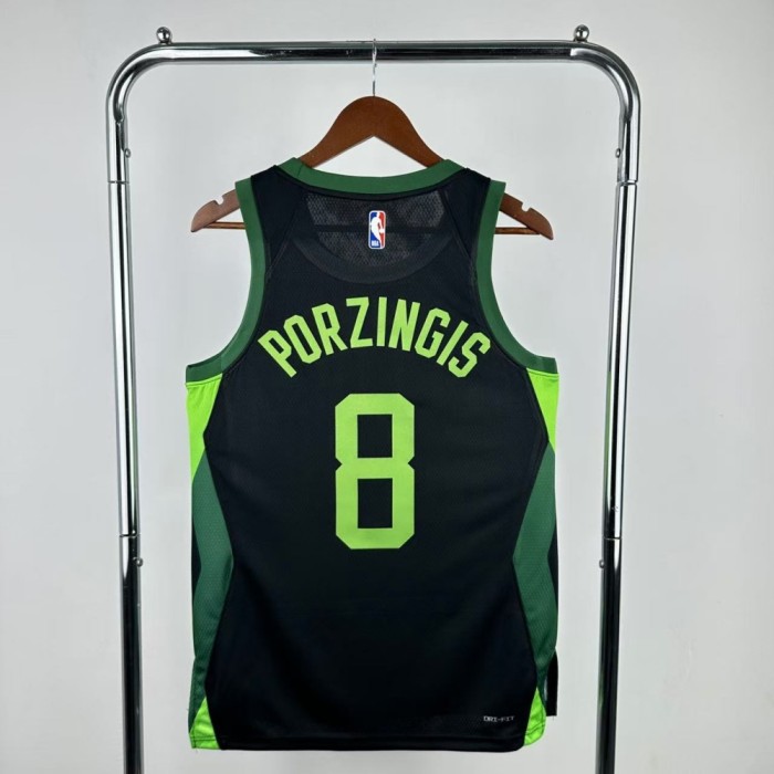 Boston Celtics Jersey 24/25 Kristaps Porzingis #8 Basketball Jersey City Edition