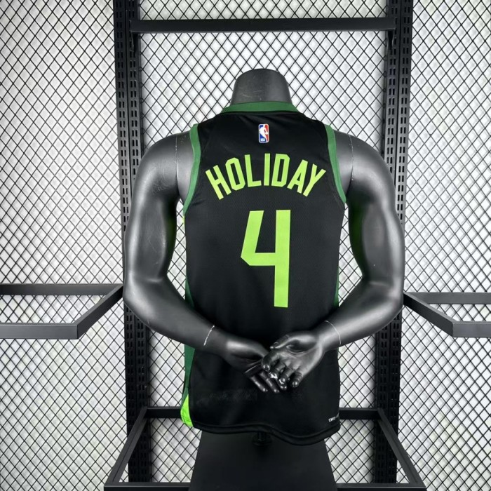 Boston Celtics Jersey 24/25 Jrue Holiday #4 Basketball Jersey City Edition