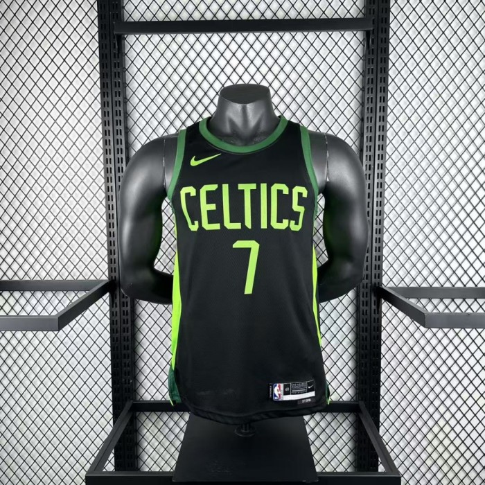 Boston Celtics Jersey 24/25 Jaylen Brown #7 Basketball Jersey City Edition