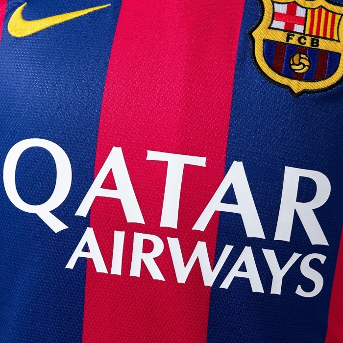 Barcelona Jersey 2014-15 Home Retro Kit Long Sleeves