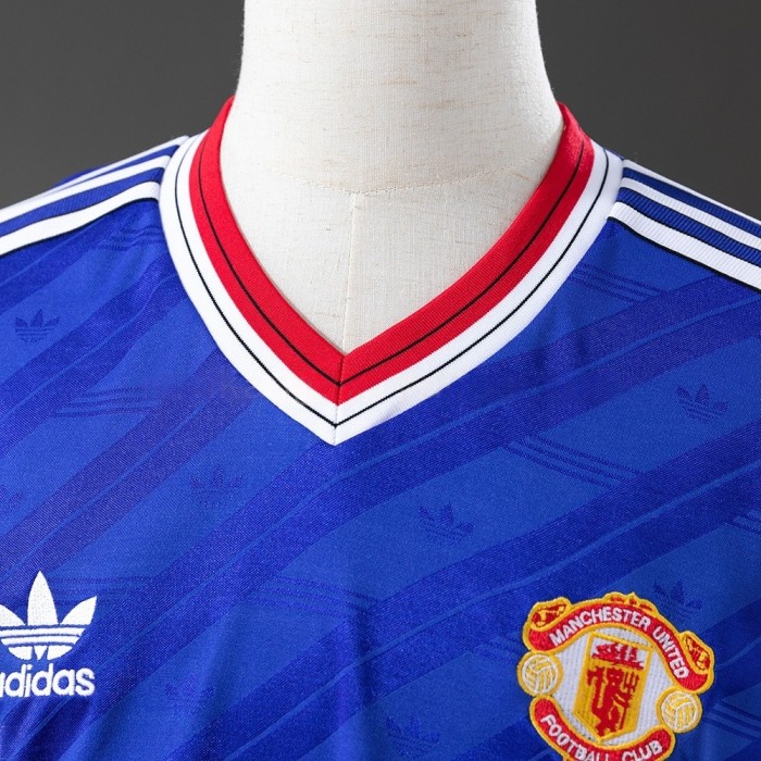 Man United Jersey 1986-88 Third Retro Kit Long Sleeves