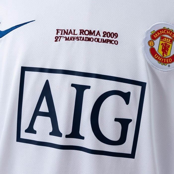Man United Jersey 2008-09 Away Retro Kit Long Sleeves