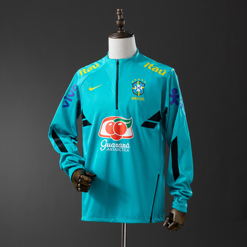 Brazil Training Sweatshirt 2022 2023 Blue Special Kit Long Sleeves