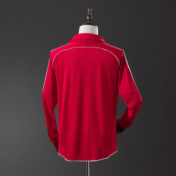 Liver Jersey 2006-07 Home Retro Football Kit Long Sleeves