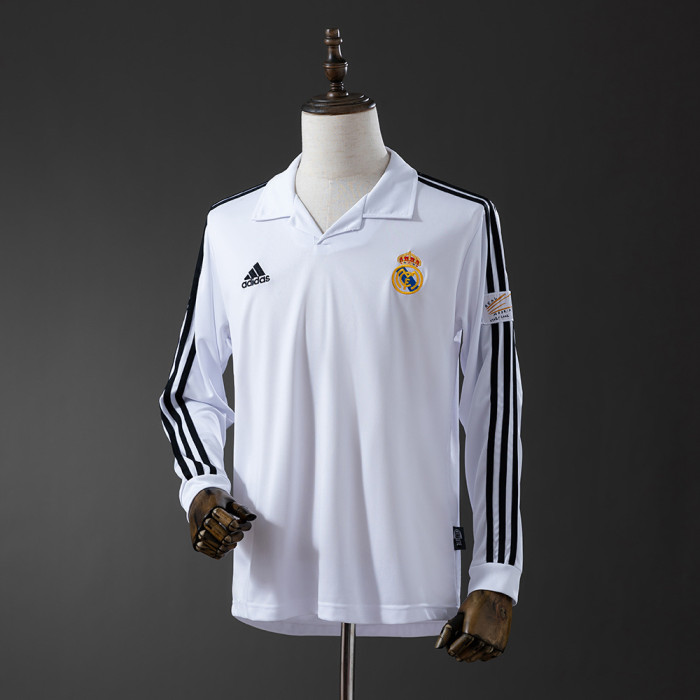 Real Madrid Jersey 2002-03 Third Retro Kit Long Sleeves