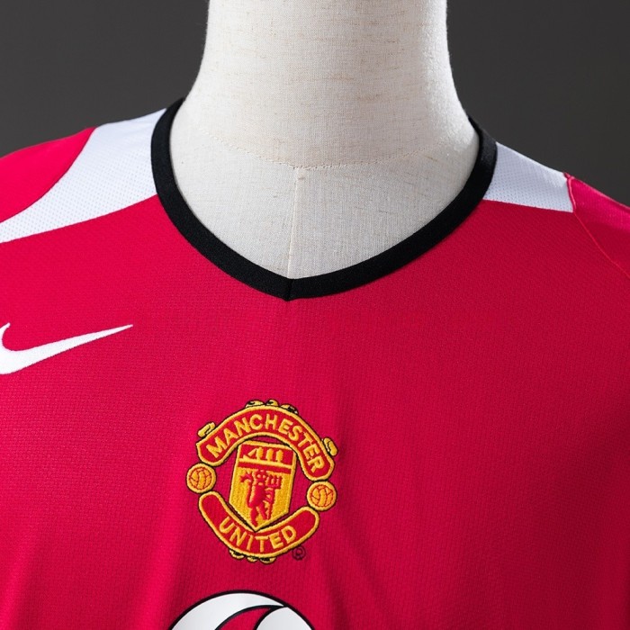 Man United Jersey 2004/06 Home Retro Kit Long Sleeves