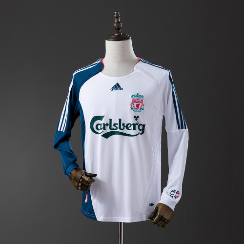 Liver Jersey 2006-07 Away Retro Football Kit Long Sleeves