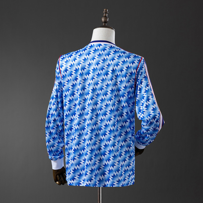 Man United Jersey 1990-92 Away Retro Kit Long Sleeve
