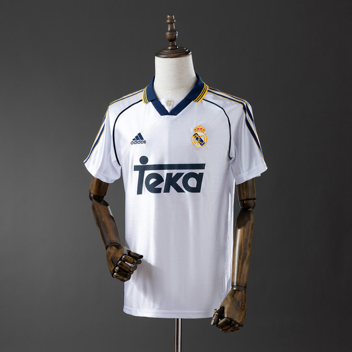 Real Madrid Jersey 1998-00 Home Retro Football Kit