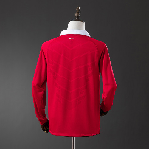 Man United Jersey 2010-11 Home Retro Kit Long Sleeves