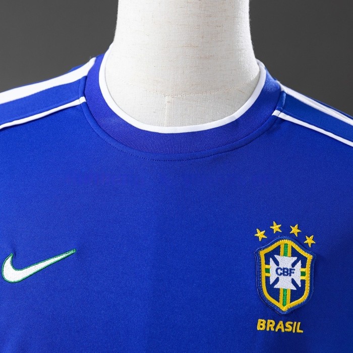 Brazil Jersey 1998 Away RetroFootball Kit Long Sleeves