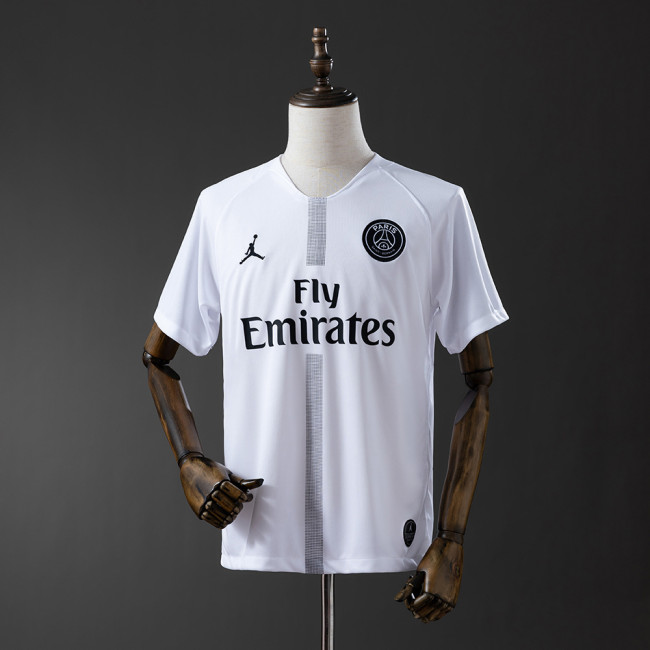 PSG Jersey 2018-19 White Retro Football Kit