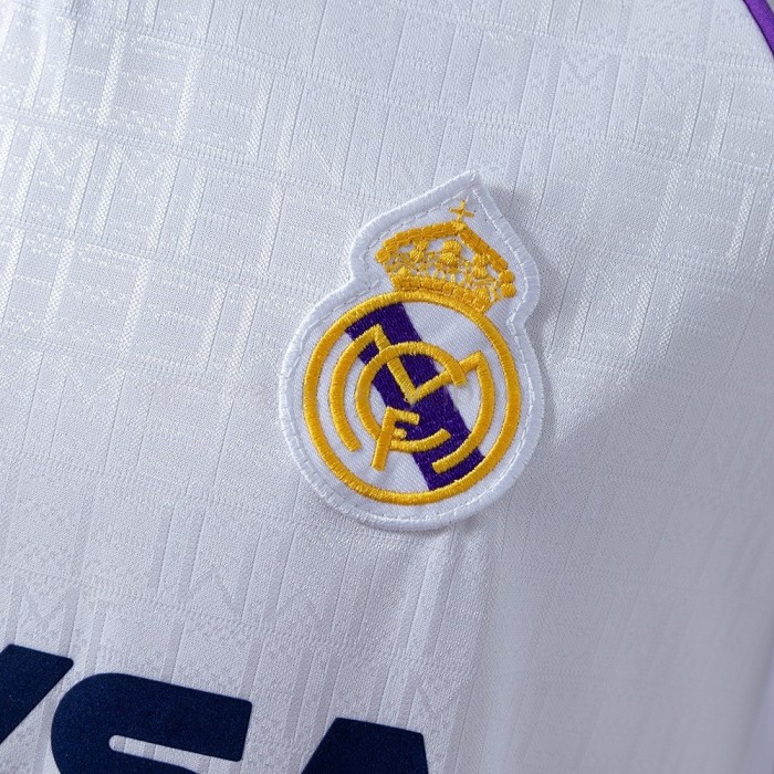 Real Madrid Jersey 1990-92 Home Retro Football Kit