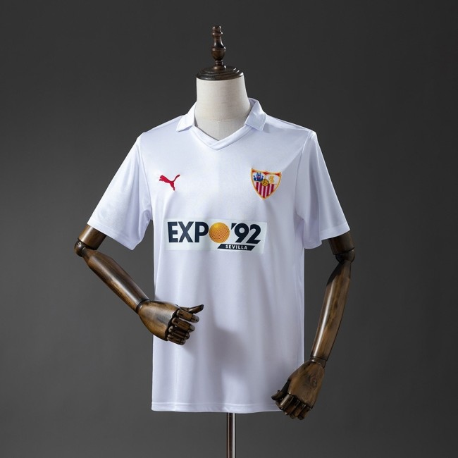 Sevilla Jersey 1987-90 Home Retro Football Kit