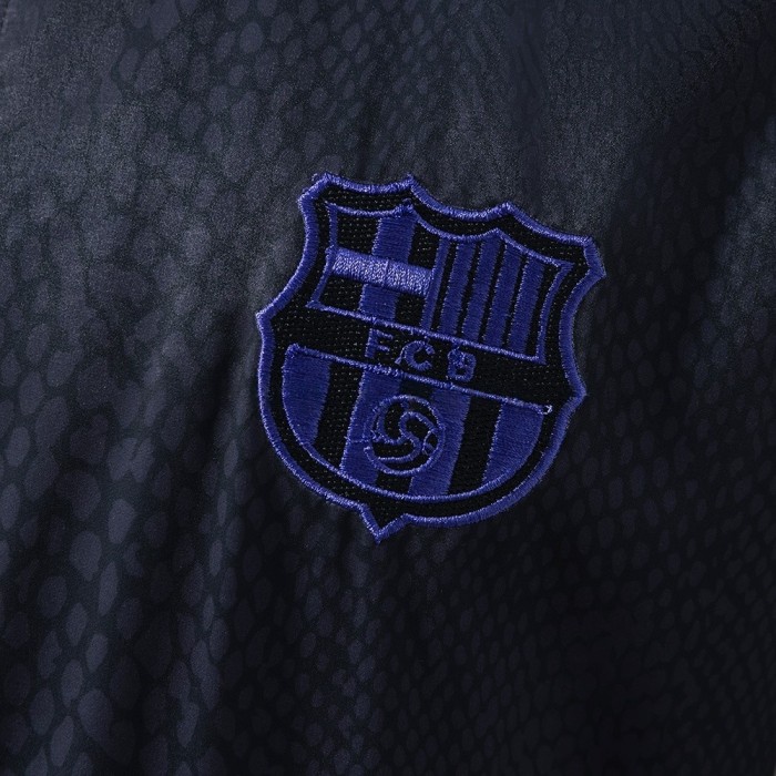 Barcelona Windbreaker 2025/26 Black Football Kit