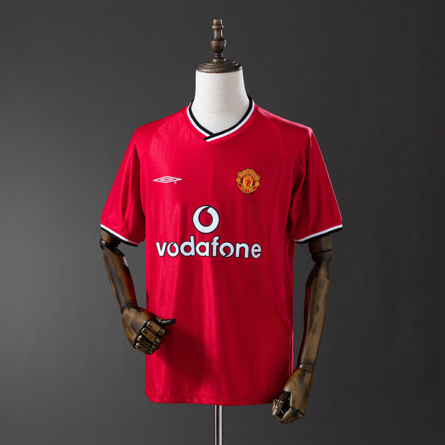 Man United Jersey 2000-01 Retro Home Football Kit