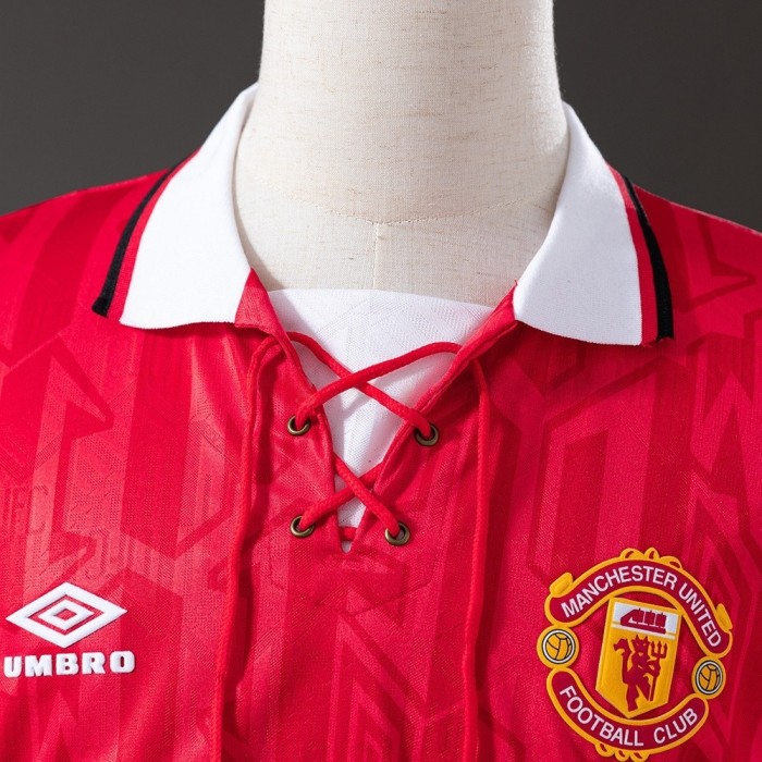 Man United Jersey 1992-94 Home Retro Football Kit