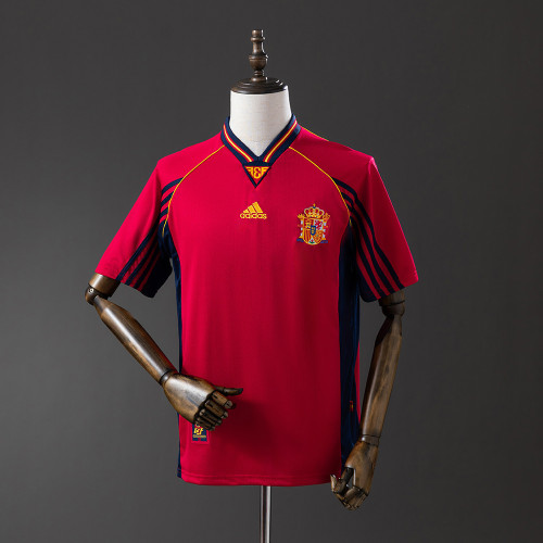 Spain Jersey 1998 Home Retro Football Kit