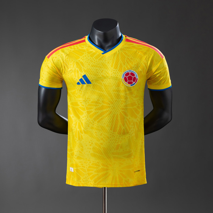 Player Version Colombia Home Jersey 2026 World Cup Football Kit Soccer Shirt