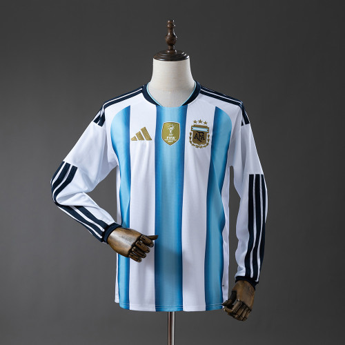 Argentina Home Jersey 2026 World Cup Football Kit Long Sleeves Soccer Shirt