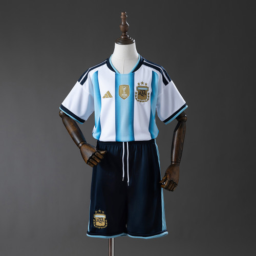 Kids Argentina Home Jersey 2026 World Cup Football Kit Soccer Shirt