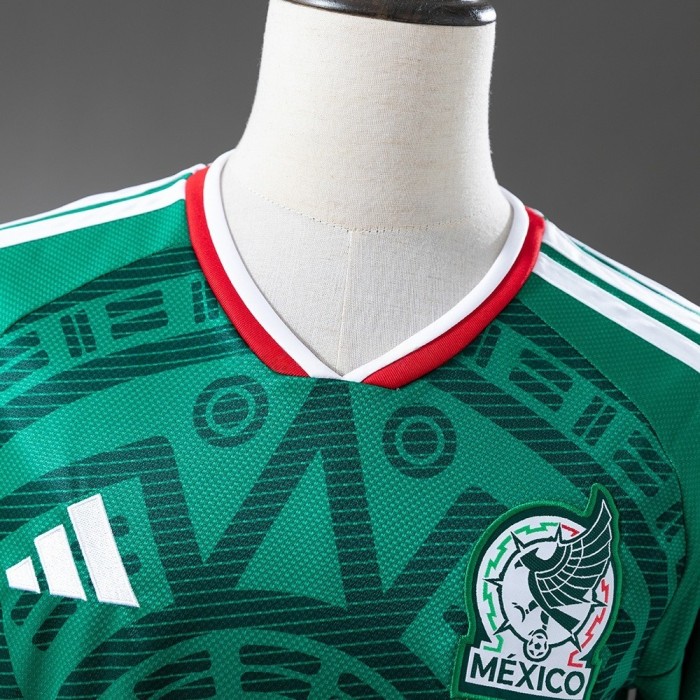 Mexico Home Jersey 2026 World Cup Football Kit Long Sleeves Soccer Shirt