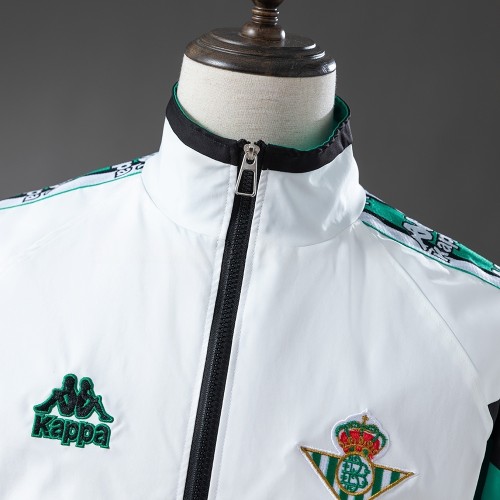 Real Betis Windbreaker 2025/26 Black White Football Kit