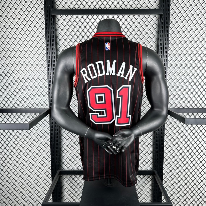 Chicago Bulls Jersey 25-26 Dennis Rodman #91 Basketball Jersey