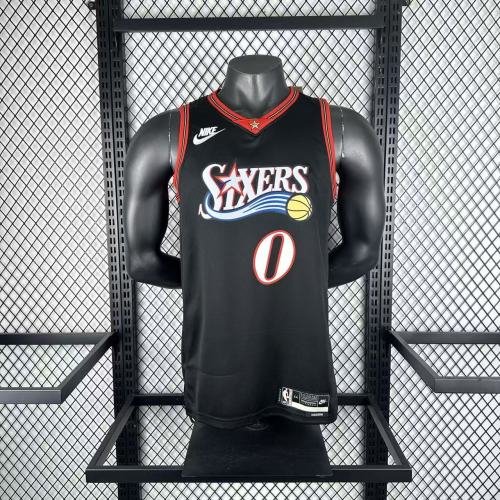 Philadelphia 76ers Jersey 25-26 Tyrese Maxey #0 Basketball Jersey