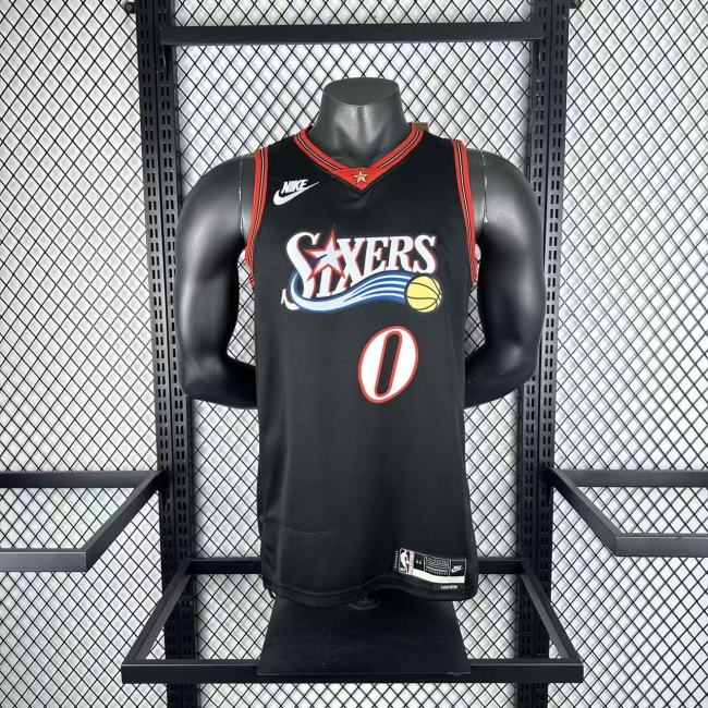 Philadelphia 76ers Jersey 25-26 Tyrese Maxey #0 Basketball Jersey