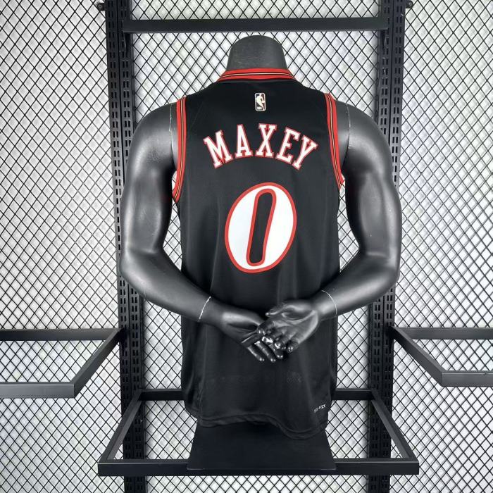 Philadelphia 76ers Jersey 25-26 Tyrese Maxey #0 Basketball Jersey