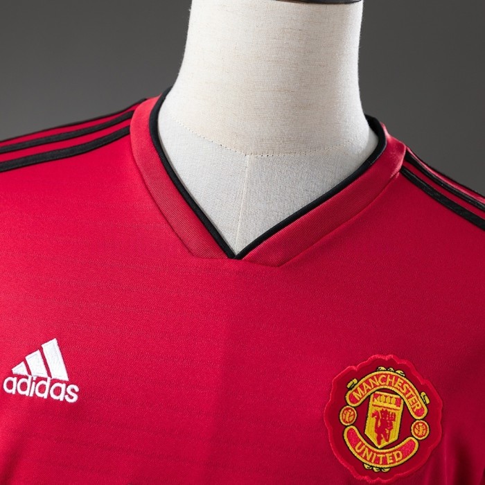 Man United Home Jersey 2018/19 Retro Long Sleeves Football Kit Soccer Shirt
