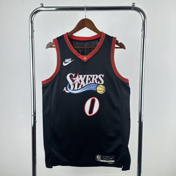 Philadelphia 76ers Jersey 25-26 Tyrese Maxey #0 Basketball Jersey