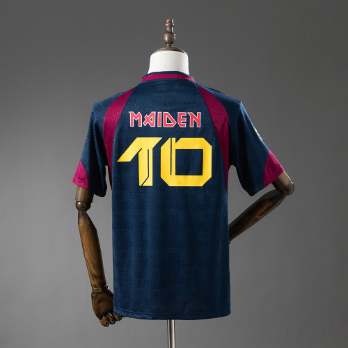 Iron Maiden x West Ham United Home Jersey 2010 Retro Football Kit Soccer Shirt