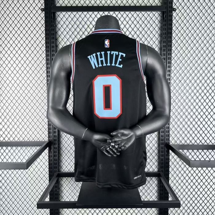 Chicago Bulls Jersey 25-26 Coby White #0 Basketball Jersey