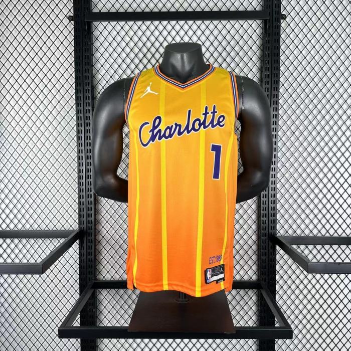 Charlotte Hornets Jersey 25-26 LaMelo Ball #1 Basketball Jersey