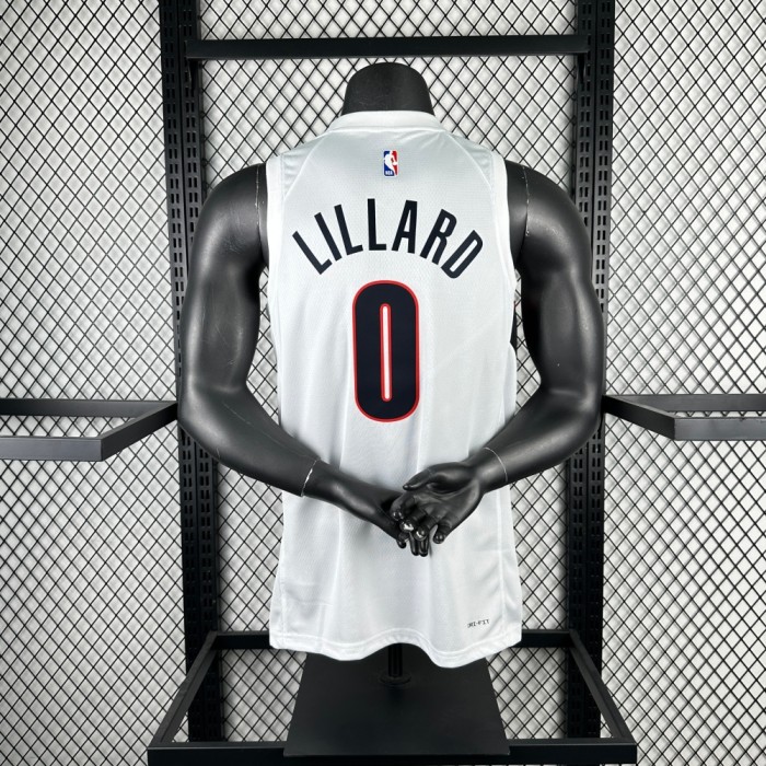 Portland Trail Blazers Home Jersey 25-26 Damian Lillard #0 Basketball Jersey